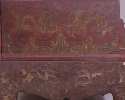 图片[2]-Chongzhen style painted dragon bed-China Archive